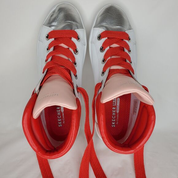 SKECHERS Street Hi-Lite Block Poppers Leather Women Sneakers Sz 10 - Picture 6 of 9